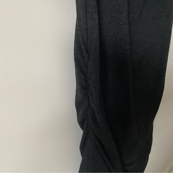 James Perse Fitted Cowl Neck Ruched Dolman Mini Black size M - Picture 9 of 11